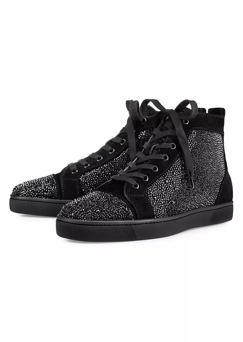 Christian Louboutin Louis Strass High-Top Sneakers