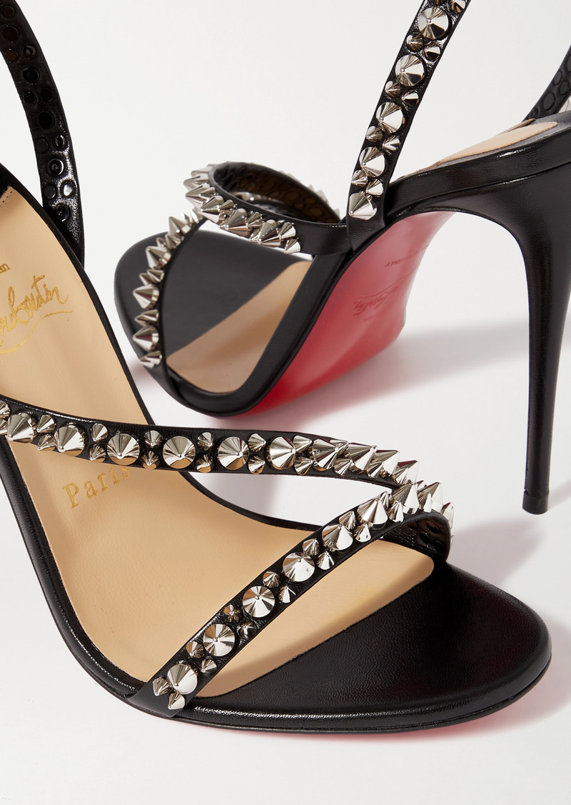 Christian Louboutin Mafaldina Spikes 100 Leather Sandals | Shoes