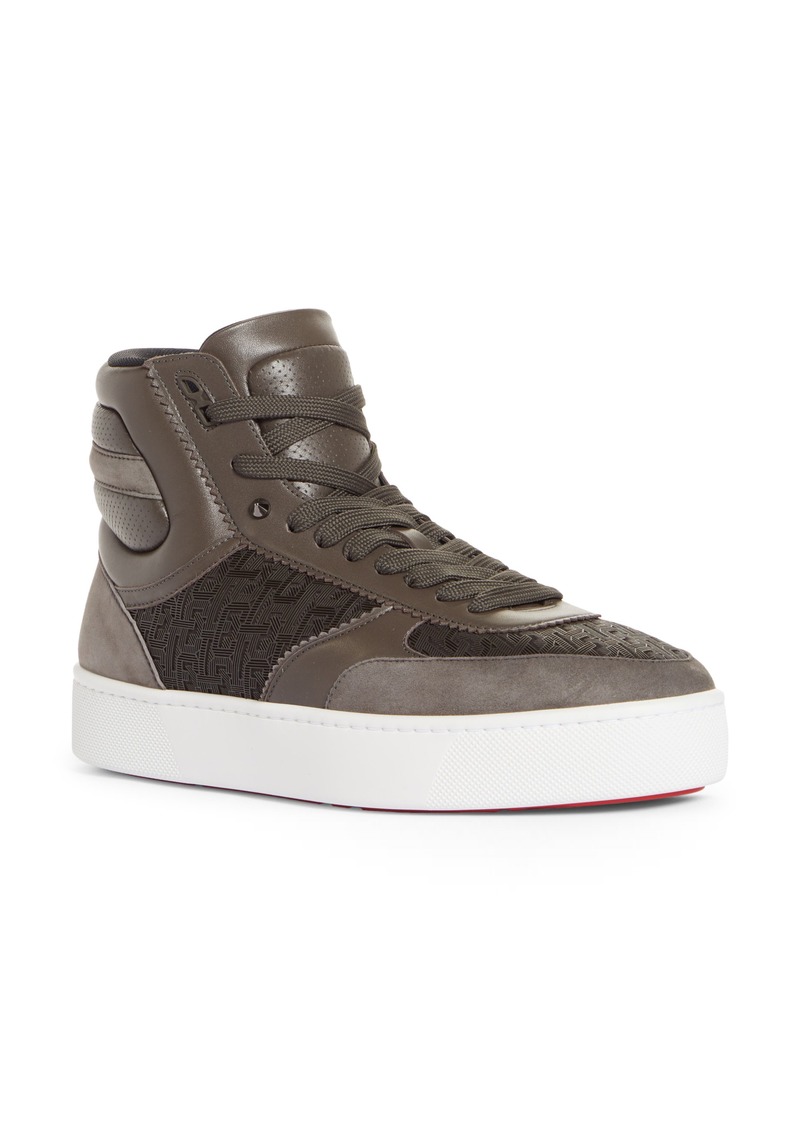 Christian Louboutin, Shoes, Mens Christian Louboutin Rantulow Orlato  Black Satin Sneaker