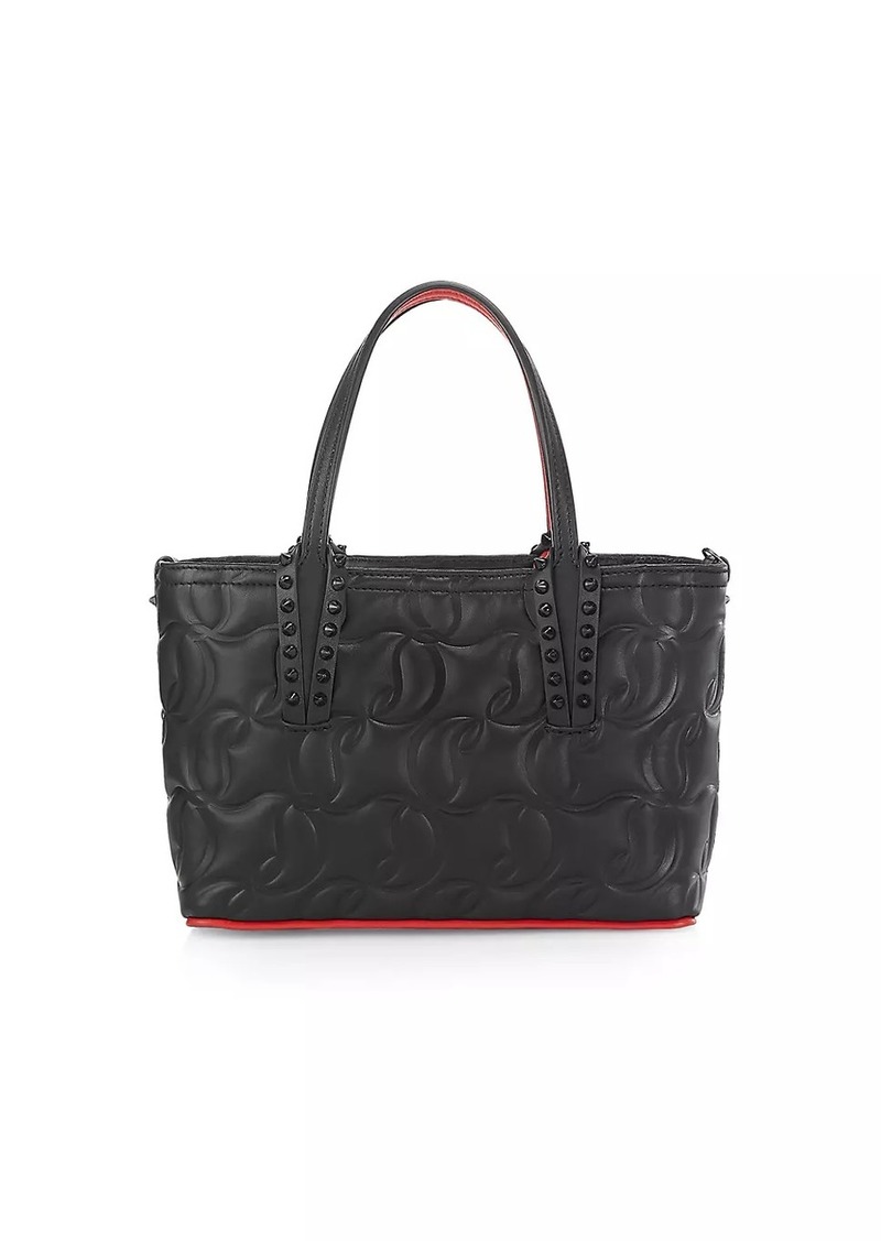 Christian Louboutin Mini Cabata Embossed Leather Tote Bag