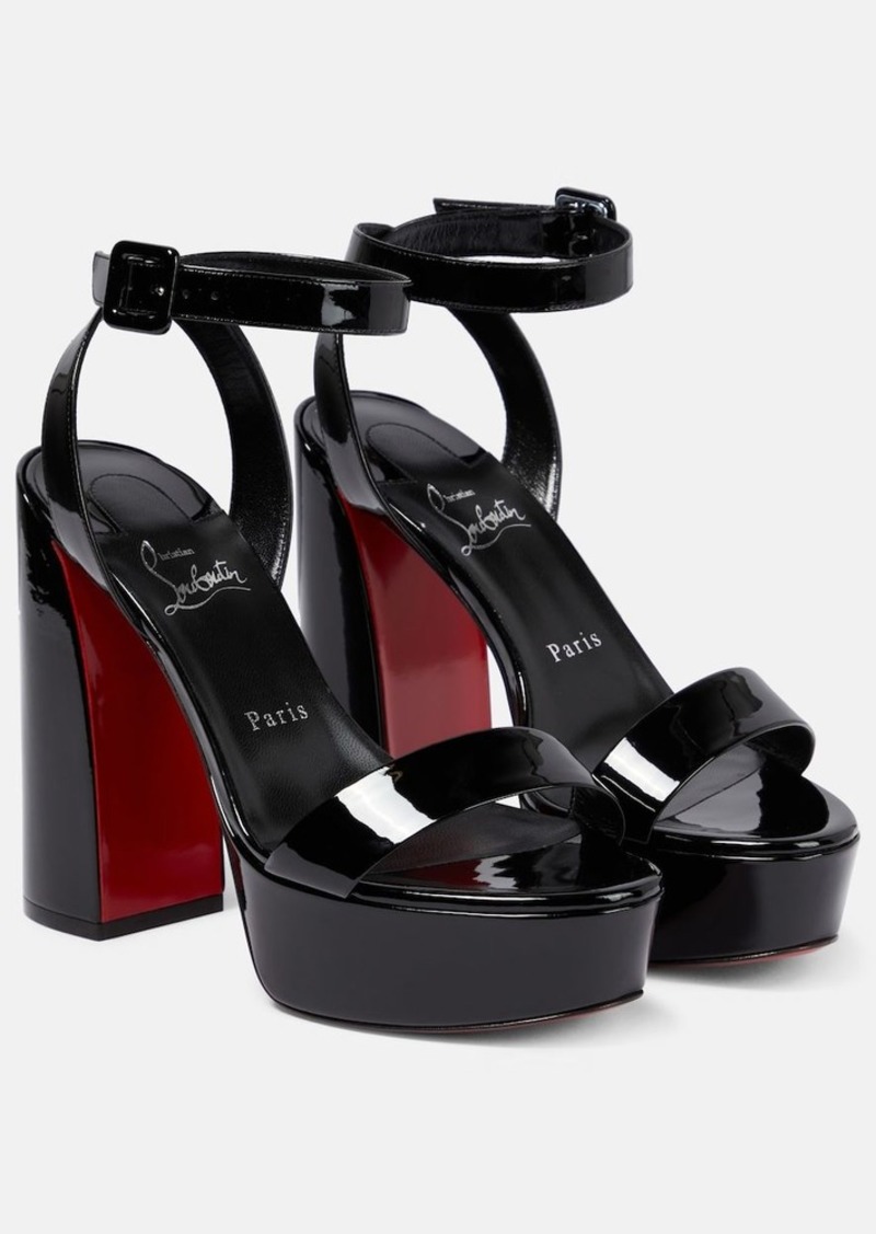 Christian Louboutin Movida Sabina patent leather platform sandals