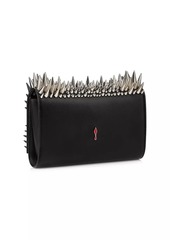 Christian Louboutin Paloma Spiked Leather Clutch