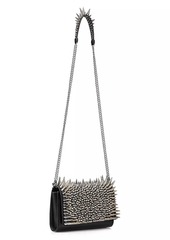 Christian Louboutin Paloma Spiked Leather Clutch