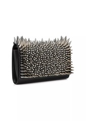 Christian Louboutin Paloma Spiked Leather Clutch