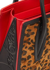 Paloma mini - Top handle - Grained calf leather and spikes Loubinthesky -  Black - Christian Louboutin