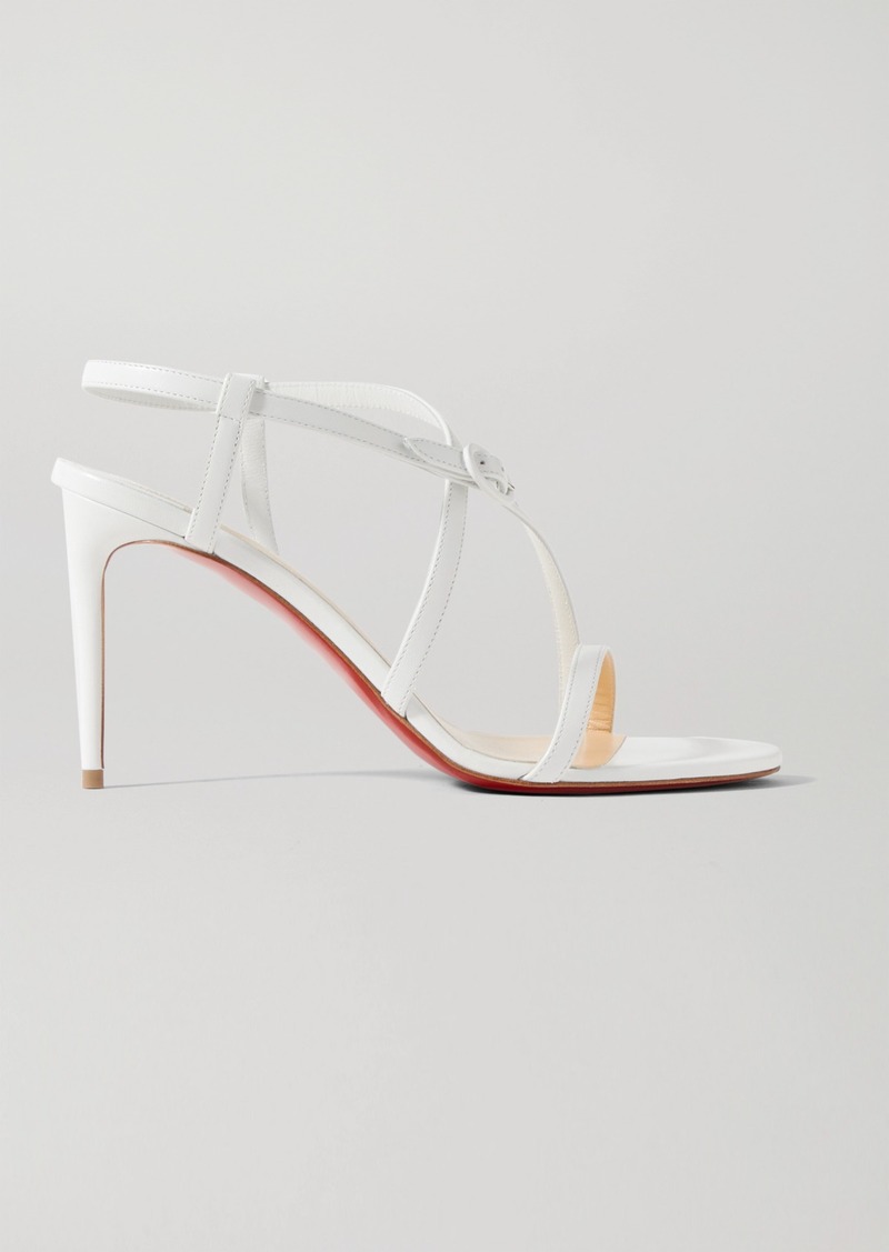 Christian Louboutin - Ella Braided Leather Flat Sandals - Womens - Multi