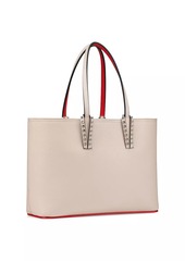 Christian Louboutin Small Cabata Spiked Leather Tote Bag