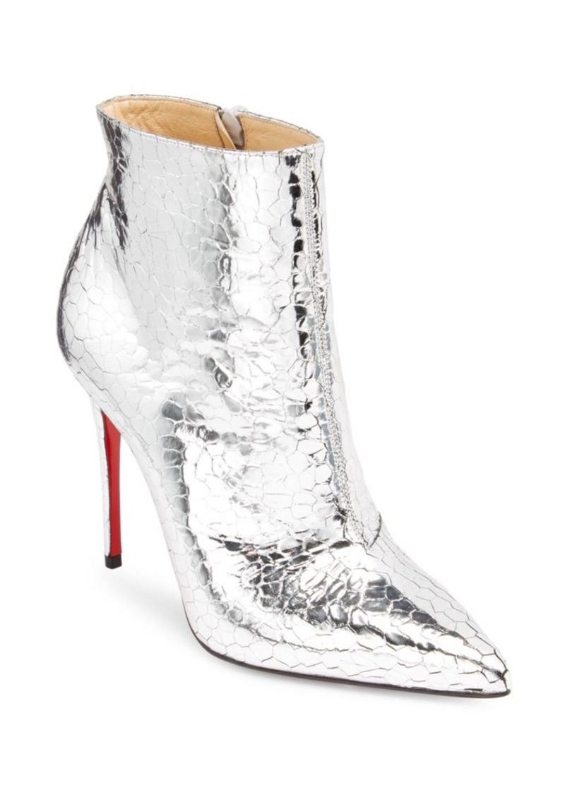 Christian Louboutin So Kate 100 Mirrored Leather Booties