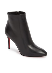 Christian Louboutin Eloise Pointed Toe Bootie in Black Leather at Nordstrom