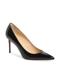 Christian Louboutin Pointed Toe Pump in Black Patent at Nordstrom