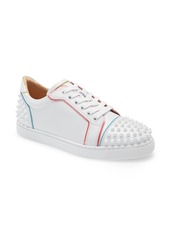 Christian Louboutin Vieiraa 2 Spike Low Top Sneaker in Bianco/Mulighti at Nordstrom