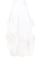 Christopher Kane bridal tied feather skirt