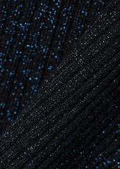 Christopher Kane - Metallic ribbed-knit mini dress - Blue - XS