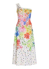 Christopher Kane - Women's Floral Jersey One-Shoulder Dress - Floral - IT 42 - Moda Operandi