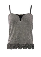 Christopher Kane Crystal-embellished chainmail top