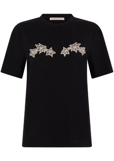 Christopher Kane floral-appliqué short-sleeve T-shirt