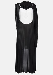 Christopher Kane Mrs Robinson lac-trimmed midi dress with cape