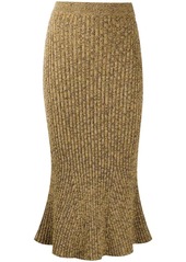 Christopher Kane speckle knit midi skirt