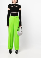 Christopher Kane wide-leg turn-up trousers