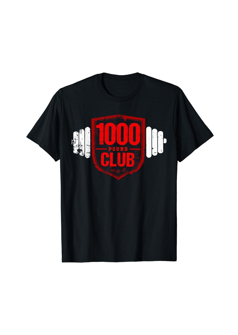 Chrome 1000lb Club - Weightlifting T-Shirt