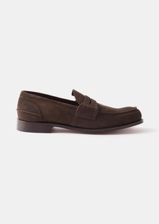 Church's - Pembrey Suede Penny Loafers - Mens - Brown