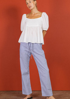 Ciao Lucia - Women's Primo Cotton Drawstring Pants - Stripe - US 2 - Moda Operandi