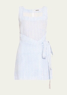 Ciao Lucia Kimo Printed Mini Wrap Dress