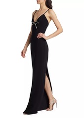 Cinq a Sept Adele Embellished Bow Gown