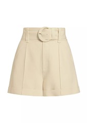 Cinq a Sept Aldi Belted High-Waisted Shorts