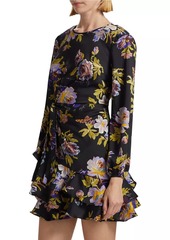 Cinq a Sept Alice Floral Twill Minidress