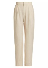 Cinq a Sept Arlene Linen-Cotton Straight Pants