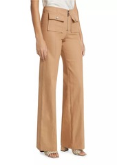 Cinq a Sept Azure Cotton-Blend Zip Pants