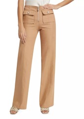 Cinq a Sept Azure Cotton-Blend Zip Pants