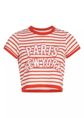 Cinq a Sept Becka Striped Paris T-Shirt