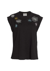 Cinq a Sept Bella Floral Embroidered Top