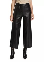 Cinq a Sept Benji Faux Leather Cropped Pants