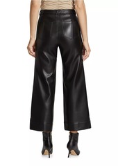 Cinq a Sept Benji Faux Leather Cropped Pants