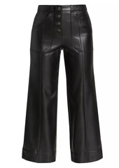 Cinq a Sept Benji Faux Leather Cropped Pants