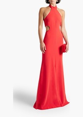 Cinq a Sept Cinq à Sept - Melba cutout crepe halterneck gown - Red - US 12