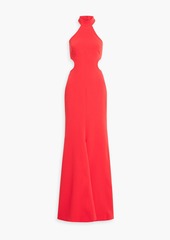 Cinq a Sept Cinq à Sept - Melba cutout crepe halterneck gown - Red - US 12