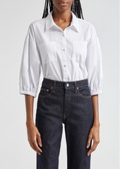Cinq a Sept Cinq à Sept Alejandra Cotton Blend Button-Up Shirt
