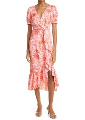 Cinq a Sept Cinq à Sept Kay Faux Wrap Dress in English Rose Multi at Nordstrom