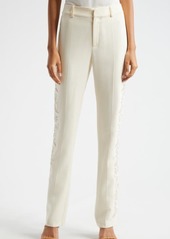 Cinq a Sept Cinq à Sept Kerry Floral Embroidery Straight Leg Pants