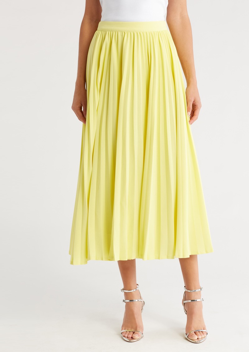 Cinq a Sept Cinq à Sept Maree Pleated Skirt in Yuzu at Nordstrom Rack