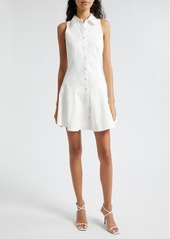 Cinq a Sept Cinq à Sept Poppy Sleeveless Stretch Twill Shirtdress