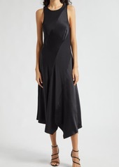 Cinq a Sept Cinq à Sept Solana Asymmetric Hem Sleeveless Silk Maxi Dress