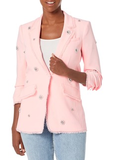 Cinq a Sept Women's Pearl Ditsy Flower Embroidered Khloe Blazer