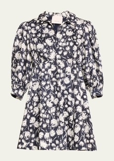 Cinq a Sept Darby Collared Floral Mini Dress