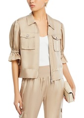 Cinq a Sept Holly Cropped Twill Jacket