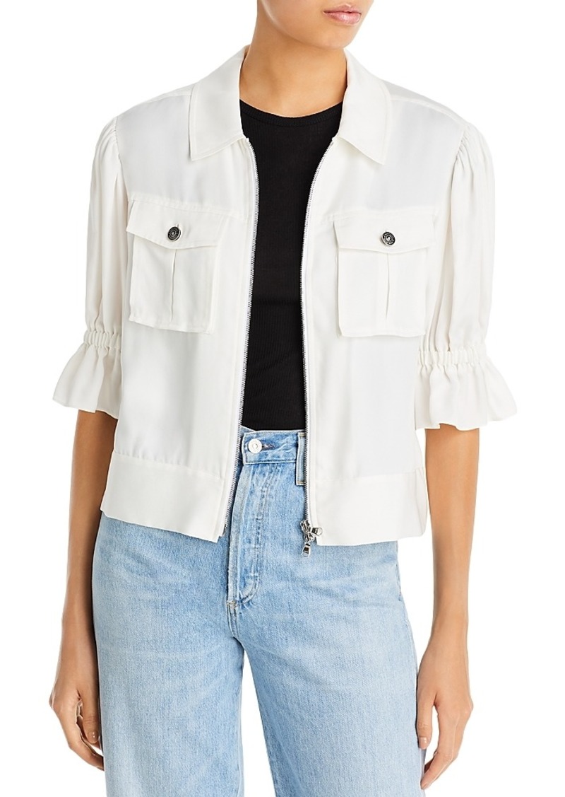 Cinq a Sept Holly Cropped Twill Jacket